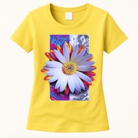 Holographic Lily Flower Womens T-Shirt