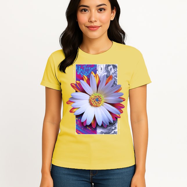 Holographic Lily Flower Womens T-Shirt