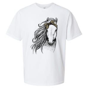 Horse Leopard Face Horseback Riding Horse Lover Sueded Cloud Jersey T-Shirt