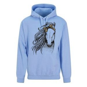 Horse Leopard Face Horseback Riding Horse Lover Unisex Surf Hoodie