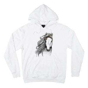 Horse Leopard Face Horseback Riding Horse Lover Hoodie