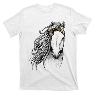 Horse Leopard Face Horseback Riding Horse Lover T-Shirt