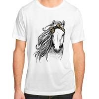 Horse Leopard Face Horseback Riding Horse Lover Adult ChromaSoft Performance T-Shirt