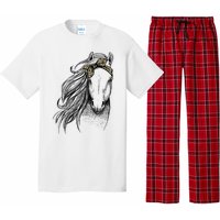 Horse Leopard Face Horseback Riding Horse Lover Pajama Set