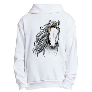 Horse Leopard Face Horseback Riding Horse Lover Urban Pullover Hoodie