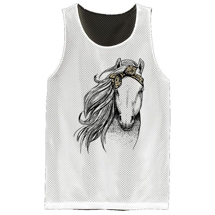 Horse Leopard Face Horseback Riding Horse Lover Mesh Reversible Basketball Jersey Tank