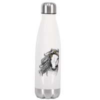 Horse Leopard Face Horseback Riding Horse Lover Stainless Steel Insulated Water Bottle