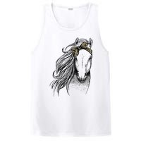 Horse Leopard Face Horseback Riding Horse Lover PosiCharge Competitor Tank