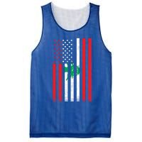 Half Lebanese Flag Vintage American Inside Me Usa Gift Mesh Reversible Basketball Jersey Tank