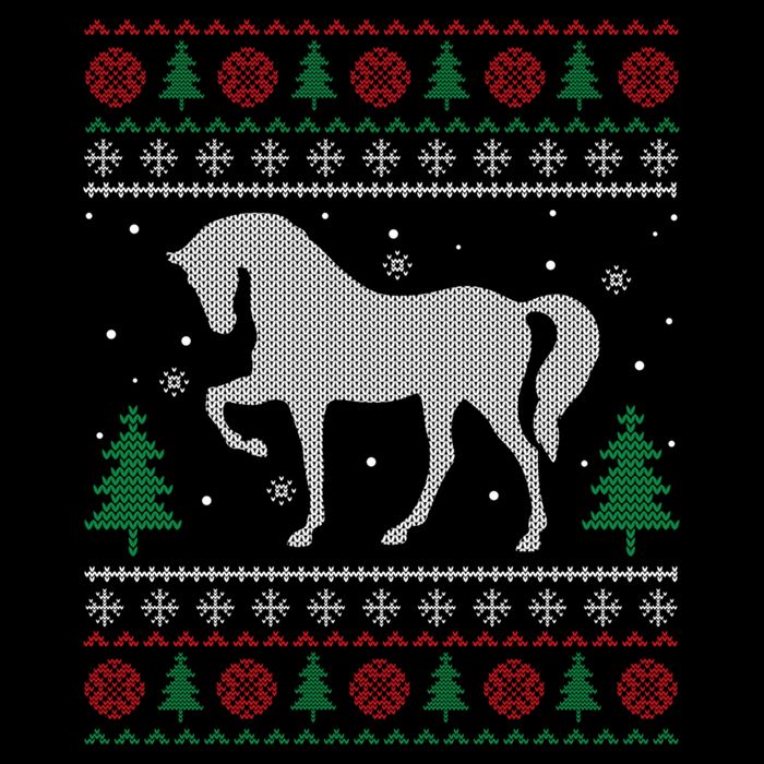 Horse Lover Funny Gift Horse Ugly Sweater Christmas Xmas Gift Doggie Tank