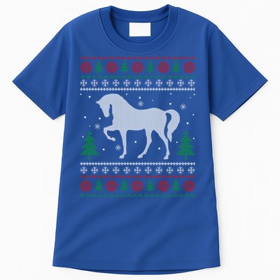 Horse Lover Funny Gift Horse Ugly Sweater Christmas Xmas Gift Tall T-Shirt