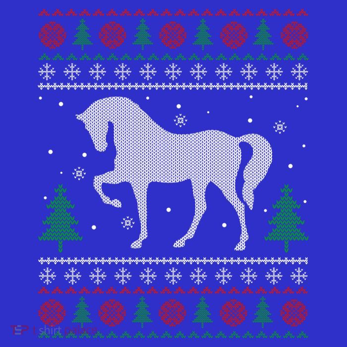 Horse Lover Funny Gift Horse Ugly Sweater Christmas Xmas Gift Tall T-Shirt