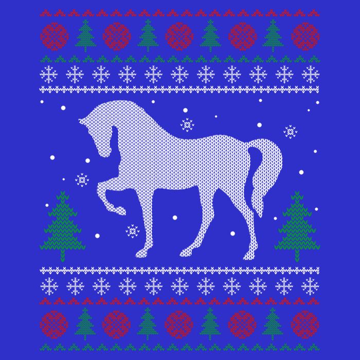 Horse Lover Funny Gift Horse Ugly Sweater Christmas Xmas Gift Button