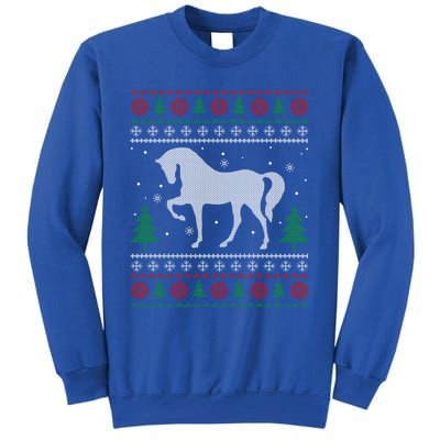 Horse Lover Funny Gift Horse Ugly Sweater Christmas Xmas Gift Tall Sweatshirt