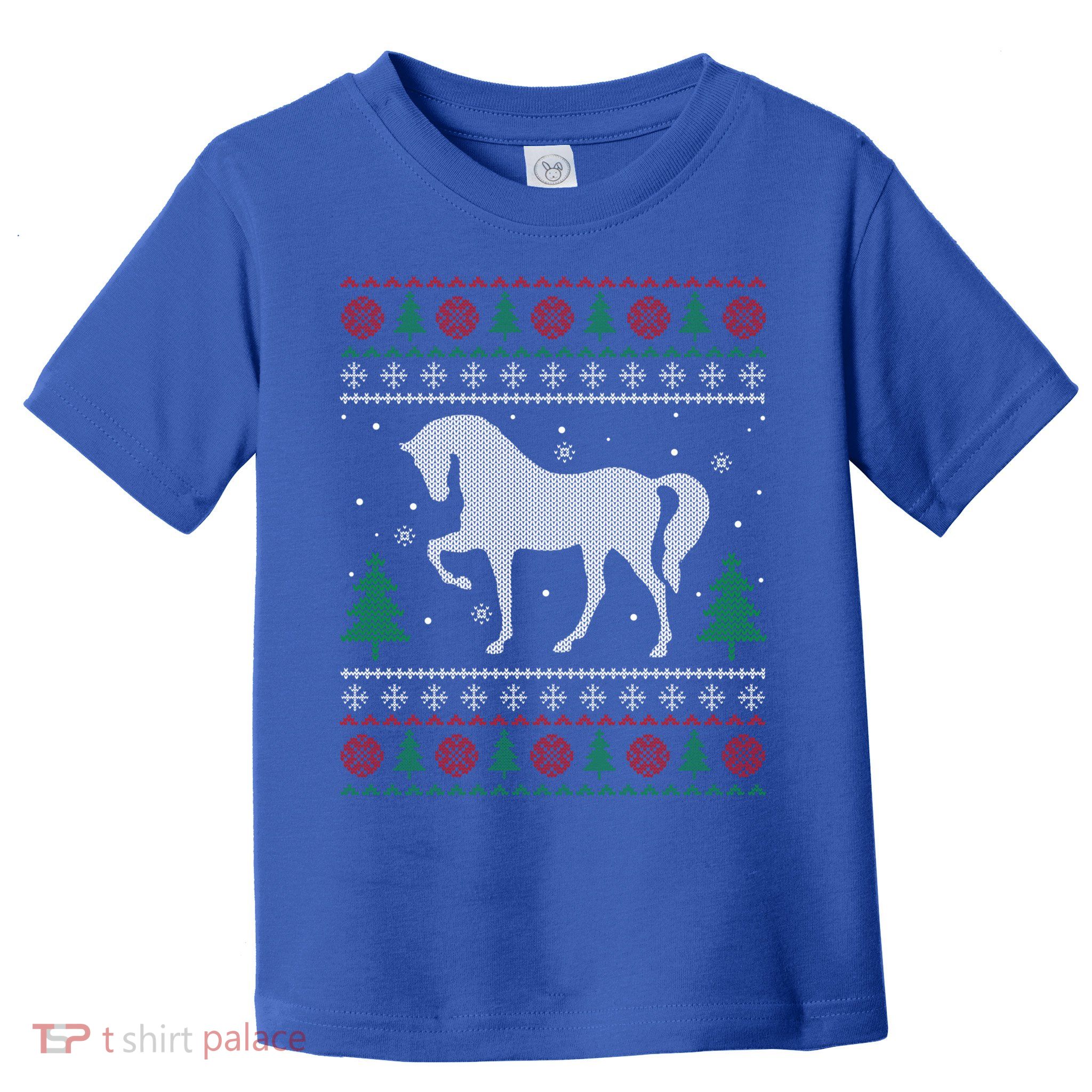Horse Lover Funny Gift Horse Ugly Sweater Christmas Xmas Gift Toddler T-Shirt