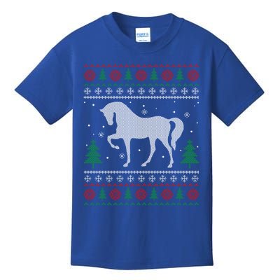 Horse Lover Funny Gift Horse Ugly Sweater Christmas Xmas Gift Kids T-Shirt