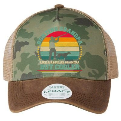 Hunting Lover Funny Vintage Hunting Grandpa Fathers Day Gift Legacy Tie Dye Trucker Hat
