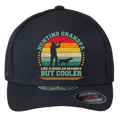 Hunting Lover Funny Vintage Hunting Grandpa Fathers Day Gift Flexfit Unipanel Trucker Cap
