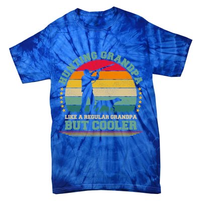 Hunting Lover Funny Vintage Hunting Grandpa Fathers Day Gift Tie-Dye T-Shirt