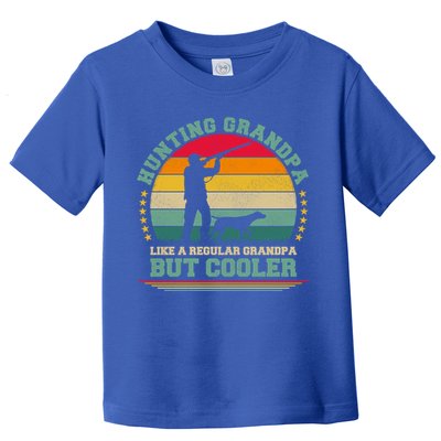 Hunting Lover Funny Vintage Hunting Grandpa Fathers Day Gift Toddler T-Shirt