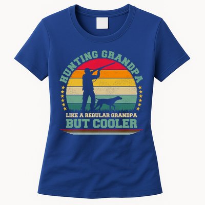 Hunting Lover Funny Vintage Hunting Grandpa Fathers Day Gift Womens T-Shirt