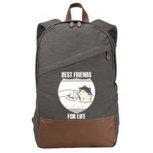 Hamster Lover Great Gift Cotton Canvas Backpack