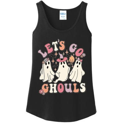 Halloween LetS Go Ghouls Ladies Essential Tank