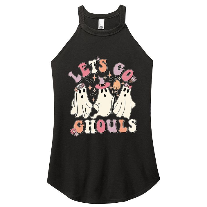 Halloween LetS Go Ghouls Women's Perfect Tri Rocker Tank