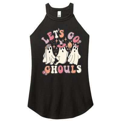 Halloween LetS Go Ghouls Women’s Perfect Tri Rocker Tank