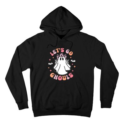 Halloween Lets Go Ghouls Ghost Retro Costume Hoodie