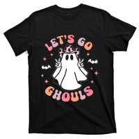 Halloween Lets Go Ghouls Ghost Retro Costume T-Shirt