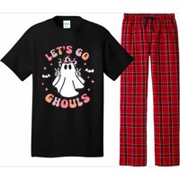 Halloween Lets Go Ghouls Ghost Retro Costume Pajama Set