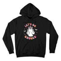 Halloween Lets Go Ghouls Ghost Retro Costume Tall Hoodie