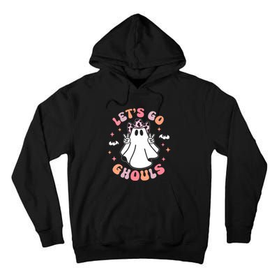 Halloween Lets Go Ghouls Ghost Retro Costume Tall Hoodie