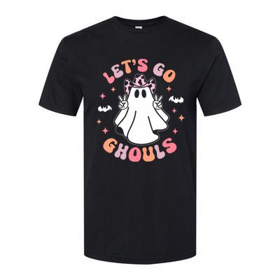 Halloween Lets Go Ghouls Ghost Retro Costume Softstyle CVC T-Shirt