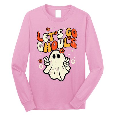 Halloween Lets Go Ghouls Ghost Long Sleeve Shirt