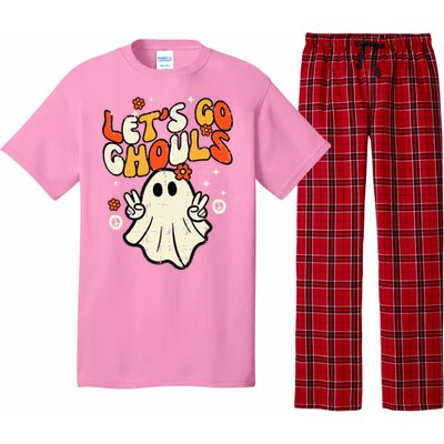 Halloween Lets Go Ghouls Ghost Pajama Set