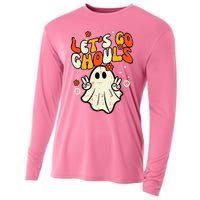 Halloween Lets Go Ghouls Ghost Cooling Performance Long Sleeve Crew