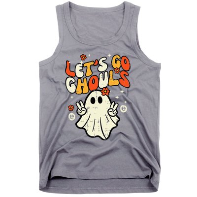 Halloween Lets Go Ghouls Ghost Tank Top