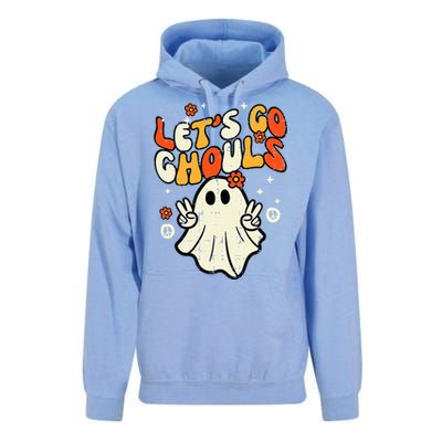 Halloween Lets Go Ghouls Ghost Unisex Surf Hoodie