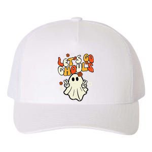 Halloween Lets Go Ghouls Ghost Yupoong Adult 5-Panel Trucker Hat