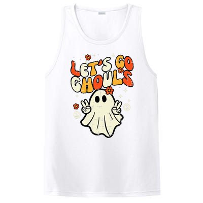 Halloween Lets Go Ghouls Ghost PosiCharge Competitor Tank