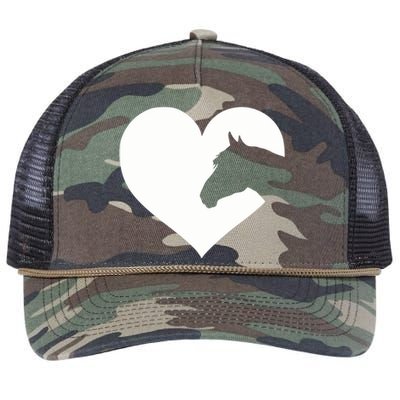 Horse lover gift for girl & wo who love horses Retro Rope Trucker Hat Cap