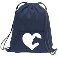 Horse lover gift for girl & wo who love horses Sweatshirt Cinch Pack Bag