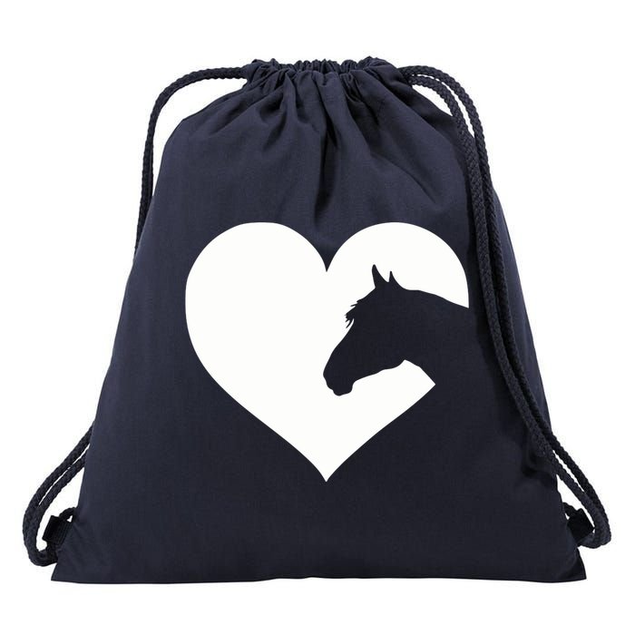 Horse lover gift for girl & wo who love horses Drawstring Bag