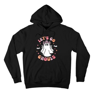 Halloween LetS Go Ghouls Ghost Retro Costume Hoodie