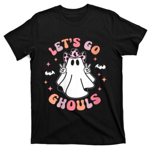 Halloween LetS Go Ghouls Ghost Retro Costume T-Shirt