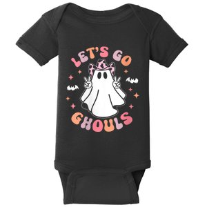 Halloween LetS Go Ghouls Ghost Retro Costume Baby Bodysuit