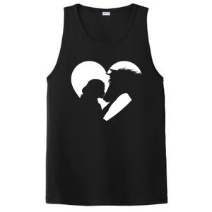 Horse Lover Girl Kissing Horses Horseman Horseback Riding PosiCharge Competitor Tank