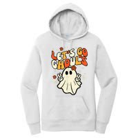 Halloween Lets Go Ghouls Ghost Retro Costume Women Girl Women's Pullover Hoodie